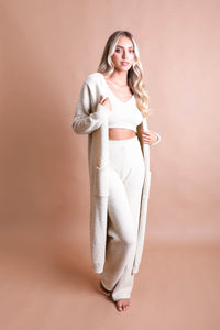 Boucle Longline Cardigan Ponchos