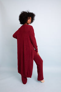 Boucle Longline Cardigan Ponchos