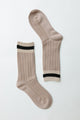 Color Block Socks Tan
