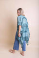 Color Graded Patchwork Kimono Ponchos