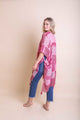 Color Graded Patchwork Kimono Ponchos