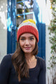 Colorblock Cable Knit Beanie Beanies