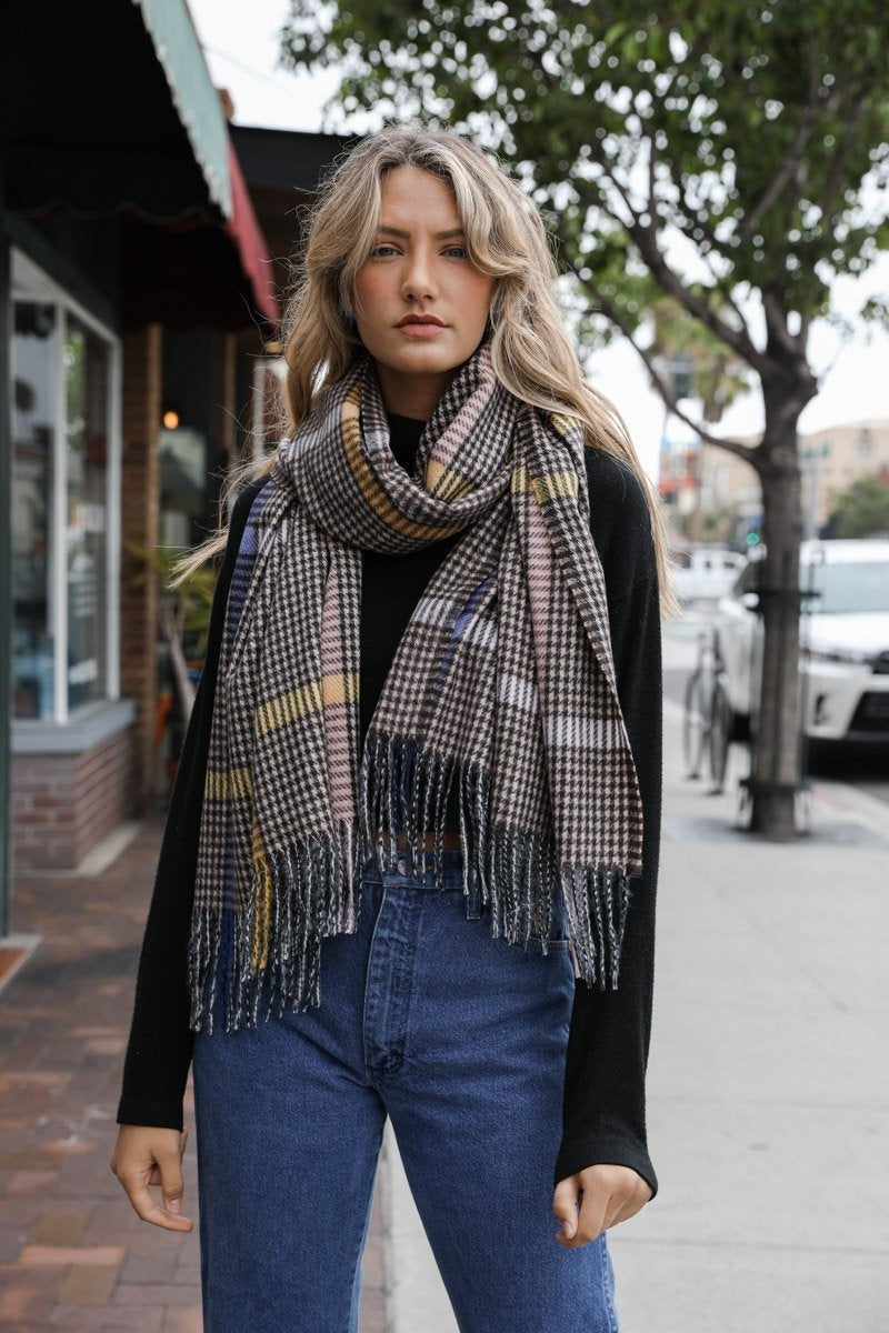 Leto Collection - Colorblock Stripe Tassel Scarf $19 – Thank you