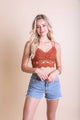 Cotton Crochet Longline Bralette