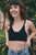 Cotton Crocheted Bralette Small / Black