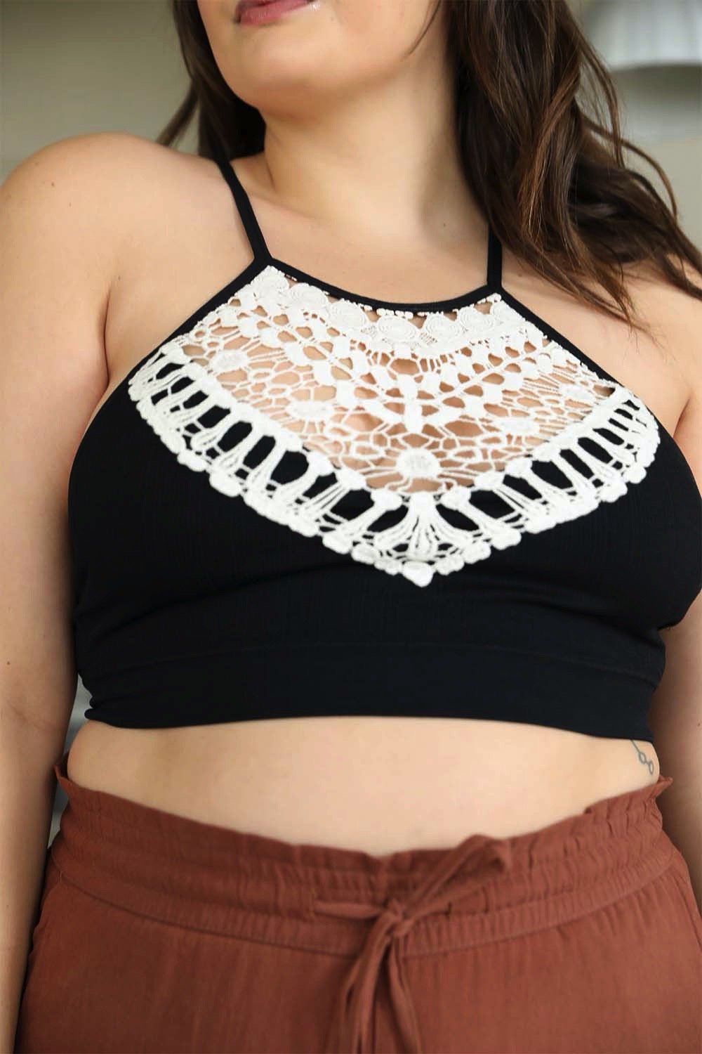 Crochet Lace Bralette Top – Niobe Clothing