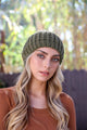 Cute Textured Pom Beanie Beanies Olive