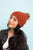 Cute Textured Pom Beanie Beanies Rust