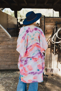 Daydream Tie Dye Cover Up Kimono