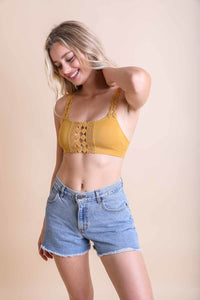 Eye Lace Applique Bralette