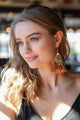 Filigree Raffia Tassel Earrings Jewelry Clay
