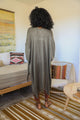 Frayed Trim Kimono Ponchos