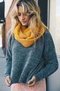 Knit Infinity Scarf Scarves