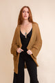 Knit Netted Cardigan Ponchos Bronze