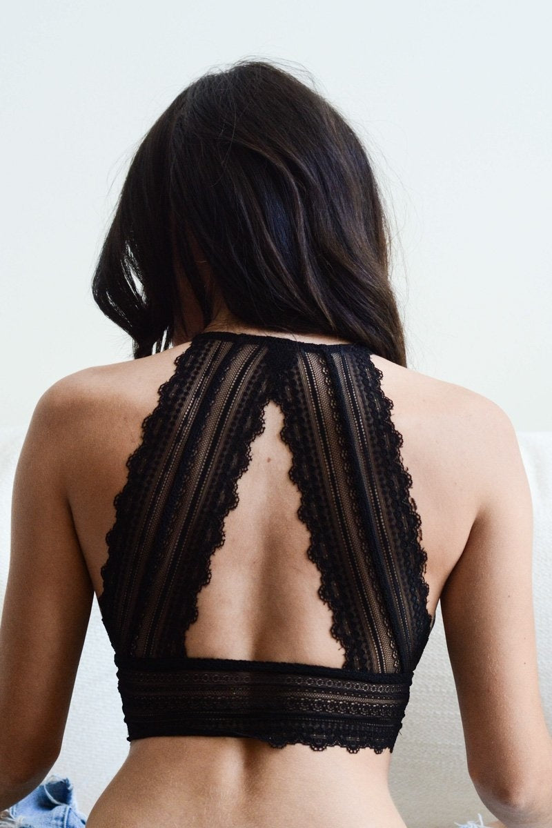 Leto Collection - Patterned Lace Keyhole Bralette $23 – Thank you