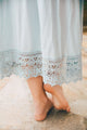 Lace Trim Cotton Slip Dress