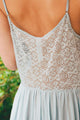 Lace Trim Cotton Slip Dress