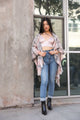 Lightweight Plaid Ruana Ponchos