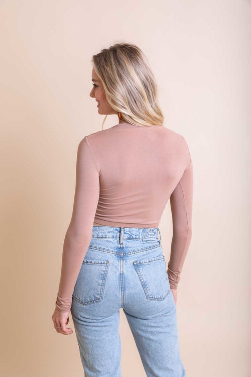 Leto Collection - Long Sleeve Fitted Crop Top $33 – Thank you