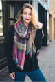 Multicolor Plaid Scarf Scarves