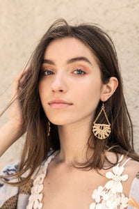 Natural Drop Woven Earrings