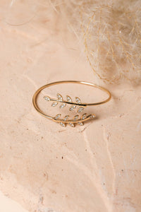 Olive Branch Minimal Bracelet Jewelry Gold