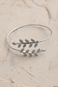 Olive Branch Minimal Bracelet Jewelry Silver