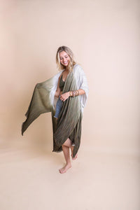 Ombre Vertical Stitched Kimono