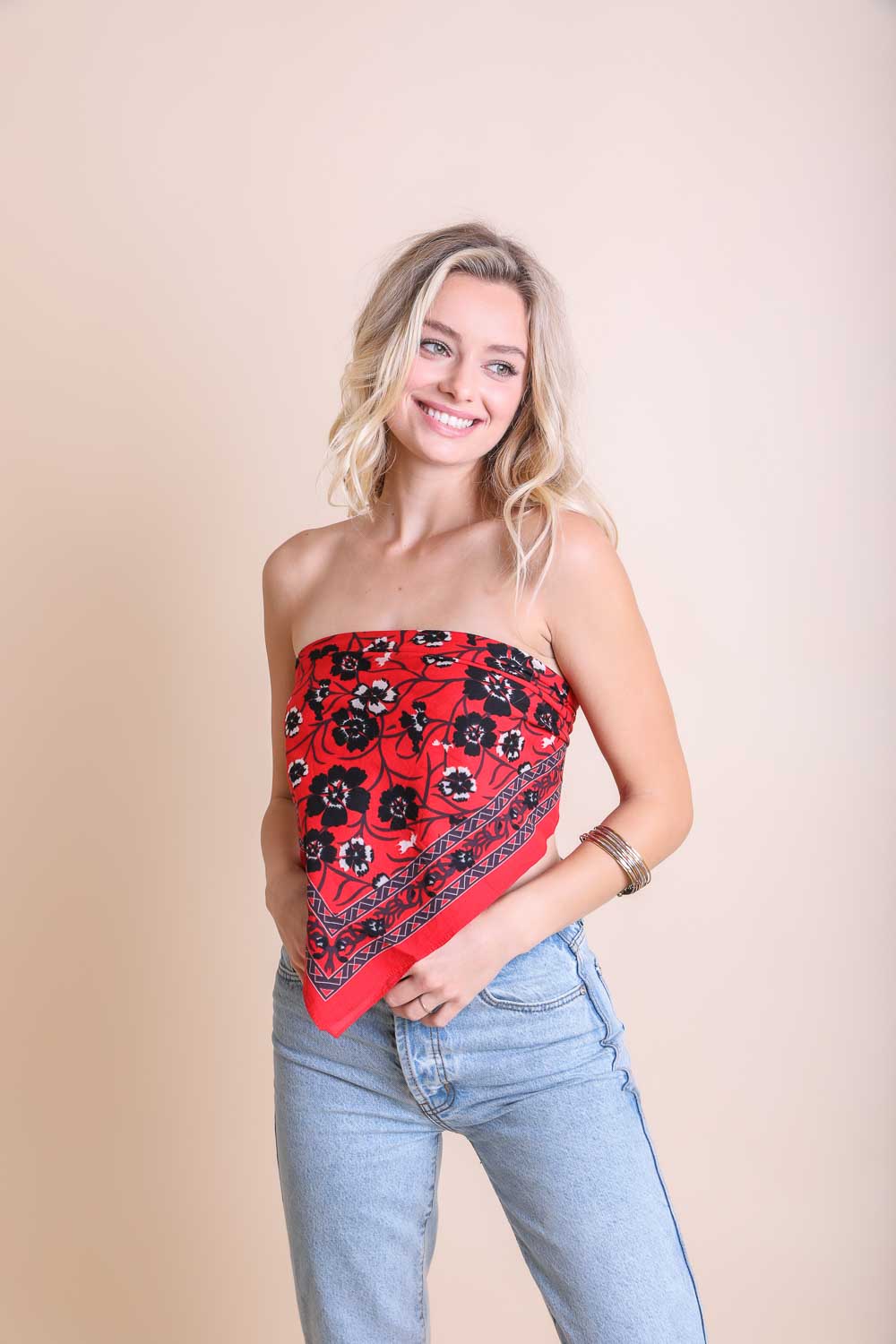 Oversized Floral Anemone Bandana Hats &amp; Hair