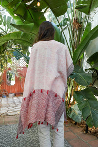 Persian Style Two Tone Tassel Kimono