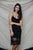 Polkadot Lace Slip Dress Small / Black