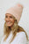 Pom Beanie with Faux Sherpa Lining Hats & Hair Pink