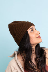 Rib Knit Cuffed Beanie Beanies