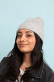 Rib Knit Cuffed Beanie Beanies One Size / Gray