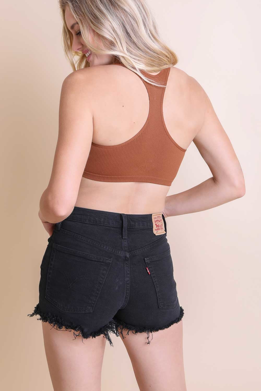 Leto Collection - Ribbed Racerback Bralette $18 – Thank you