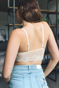 Sexy Floral Lace Strappy Front Bralette
