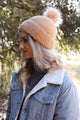 Soft Mohair Pom Beanie Hats & Hair Camel