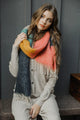 Soft Mohair Scarf Scarves Rose/Navy