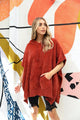Soft Pullover Poncho Hoodie Ponchos
