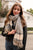 Striped Woven Tassel Scarf Scarves Gray/White