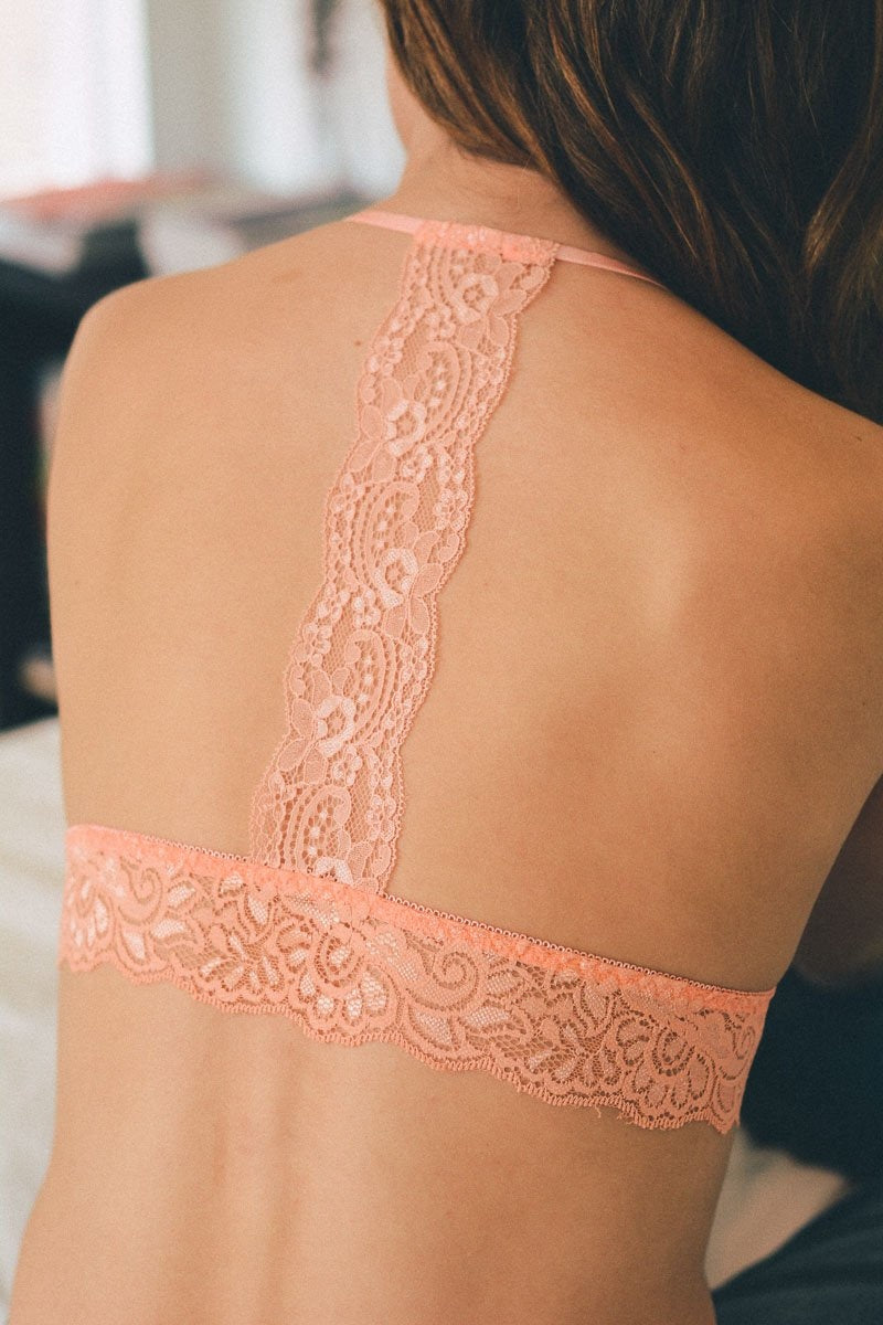 Leto Collection - T Back Lace Bralette $12 – Thank you