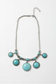 Turquoise Charm Link Necklace Jewelry