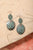 Turquoise Flower Drop Earrings