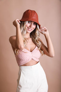 Vegan Leather Bucket Hat Hats & Hair