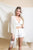 Velvet Dot Tassel Kimono Ponchos White