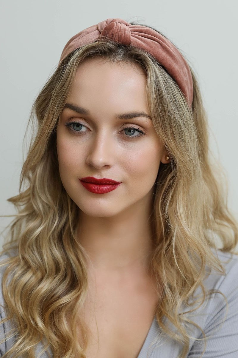 Velvet Twist Knot Headband Hats &amp; Hair Blush