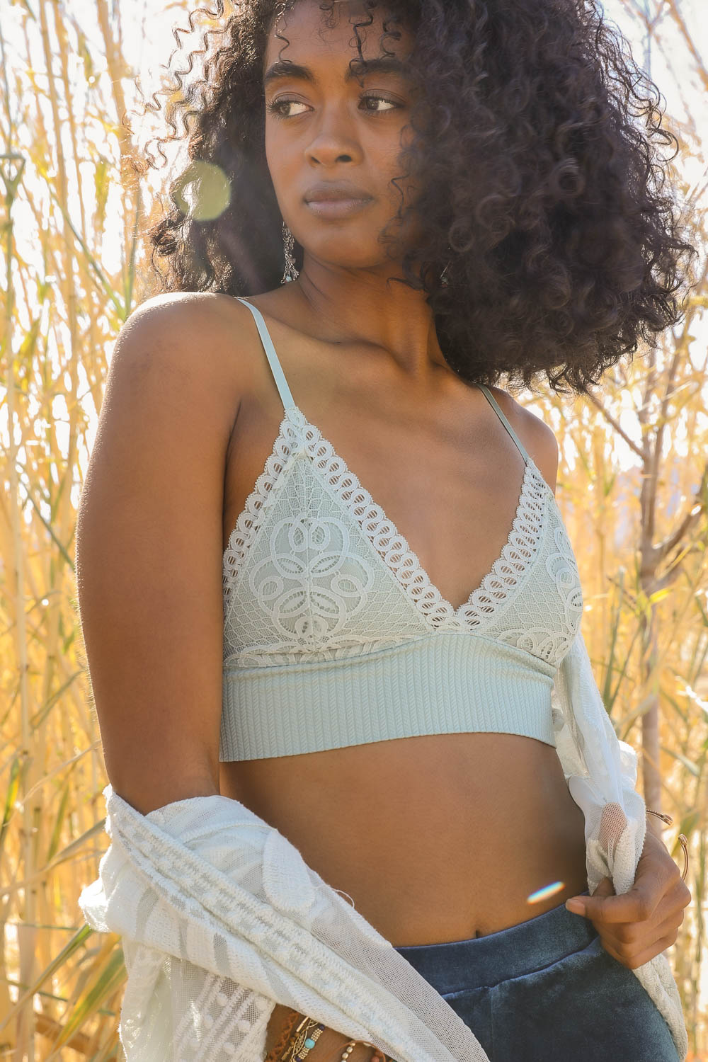 Leto Collection - Waistband Loop Lace Brami $22 – Thank you