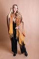 Western Style Colorblend Tassel Serape Ponchos