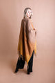 Western Style Colorblend Tassel Serape Ponchos