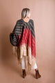 Western Style Colorblend Tassel Serape Ponchos
